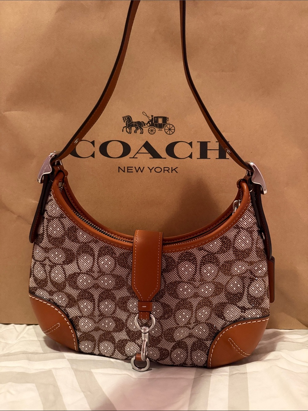 AUTHENTIC COACH Crystal Hampton Hobo Bag